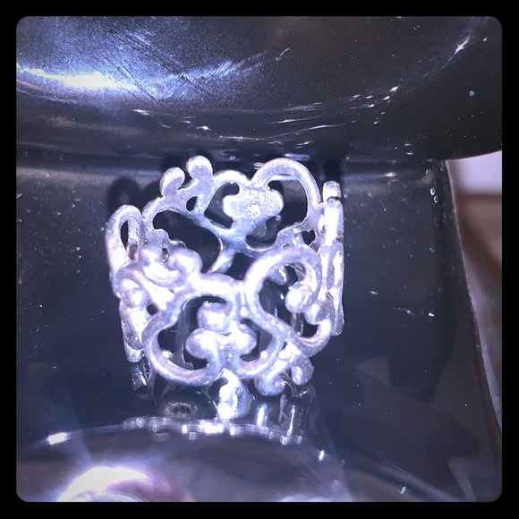 Swirly Sterling Stamped Dream Ring❤️7❤️👑💜 - Picture 3 of 8